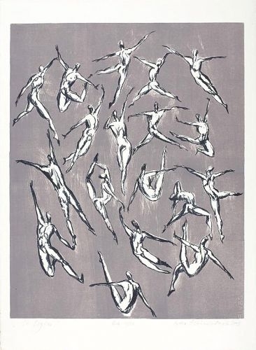 The 18 Figures 2009,  lithograph on paper, 65x51