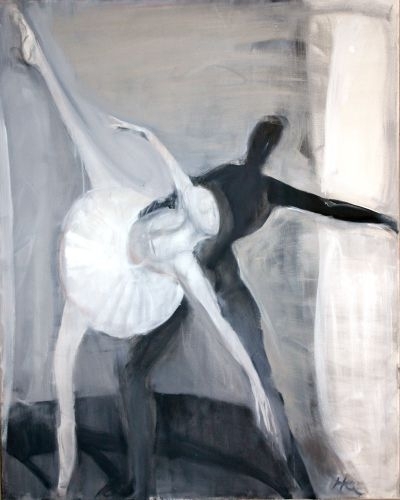 Black and White 2009, oil on canvas, 150x130