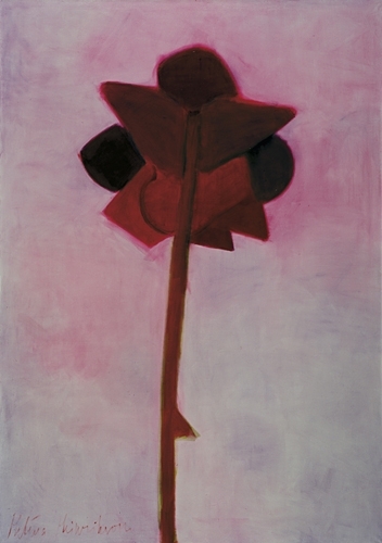 Rose with a Peduncle II 2007, oil on canvas, 210x145